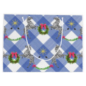 Holiday Zebras Blue Pset Groot Cadeauzakje (Achterkant)