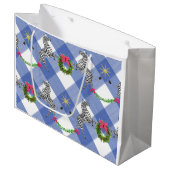 Holiday Zebras Blue Pset Groot Cadeauzakje (Voorkant Gekanteld)