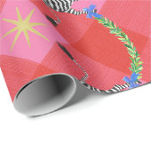 Holiday Zebras Pink Pset Cadeaupapier (Rol Hoek)