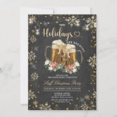 Holidays are Brewing Staff Beer Christmas Party Kaart (Voorkant)