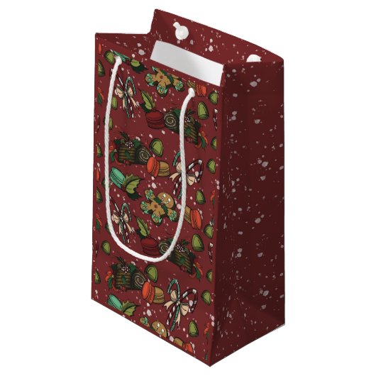 Holidaysnoepjes - Pepermunt (Kleur) Klein Cadeauzakje (Voorkant Gekanteld)
