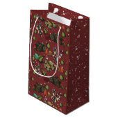 Holidaysnoepjes - Pepermunt (Kleur) Klein Cadeauzakje (Achterkant Gekanteld)