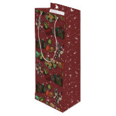 Holidaysnoepjes- Pepermunt (Kleur) Wijn Cadeautas (Achterkant Gekanteld)