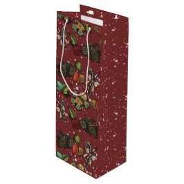 Holidaysnoepjes- Pepermunt (Kleur) Wijn Cadeautas