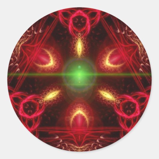 HolidayStar-Sticker Ronde Sticker (Voorkant)