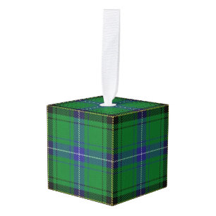 Holidaytime Clan Henderson Tartan Pset Kubus Ornament