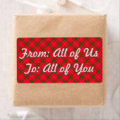 HolidayZ Pset / Tartan - Gift Labels for Wrapping (Insitu)