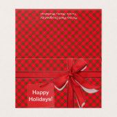 HolidayZ Pset/Tartan Kaart (Buitenkant ongevouwen)