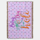 HoliES - Elke dag is Holi + je rug. en ideeën Deken (Voorkant Verticaal)