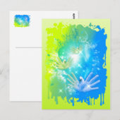 holiES - Flying Hands Pigeons ART Briefkaart (Voorkant / Achterkant)