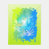 holiES - Flying Hands Pigeons ART Fleece Deken (Voorkant)