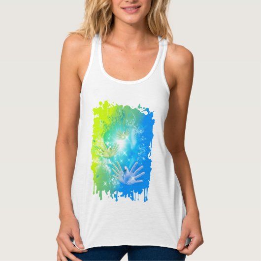 holiES - Flying Hands Pigeons ART Tanktop (Voorkant)