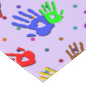 holiES - handen stippen gekleurd patroon 1 Tafelkleed (Gekanteld)