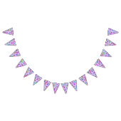 holiES - handen stippen gekleurd patroon 1 Vlaggetjes (Alle)