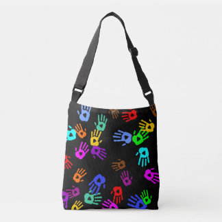 holiES - handgekleurd patroon 1 + uw achtergrond. Crossbody Tas