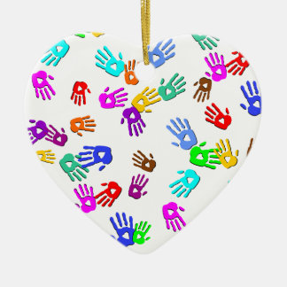 holiES - handgekleurd patroon 1 + uw achtergrond. Keramisch Ornament