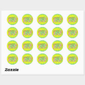 holiES - HAPPY HOLI gekleurde verlopen 1 Ronde Sticker (Vel)