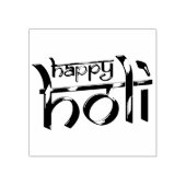 Holies - HAPPY HOLI-typografie + uw ideeën Rubberstempel (Afrduk)