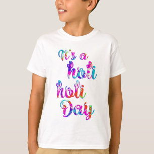 HoliES - HET IS EEN HOLI HOLI DAG + je rug. T-shirt