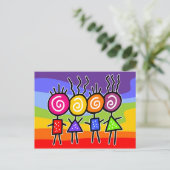 holiES - HOLI BEST FRIENDS + uw ideeën Briefkaart (Staand voorkant)