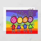 holiES - HOLI BEST FRIENDS + uw ideeën Briefkaart (Voorkant / Achterkant)