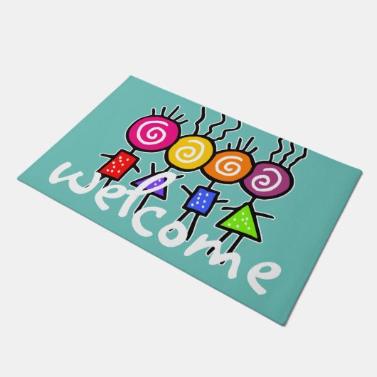 holiES - HOLI BEST FRIENDS + uw ideeën Deurmat (Schuin)