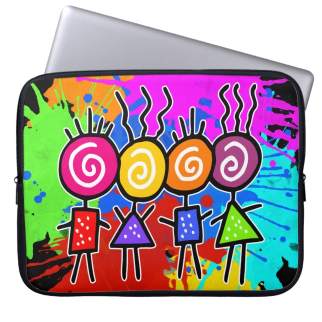 holiES - HOLI BEST FRIENDS + uw ideeën Laptop Sleeve (Voorkant)