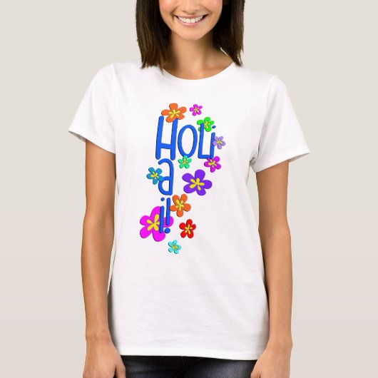 holiES - HOLI HAI bloemen 2 T-shirt (Voorkant)