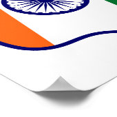 holiES - India Flag Hand - wees een fan Poster (Hoek)