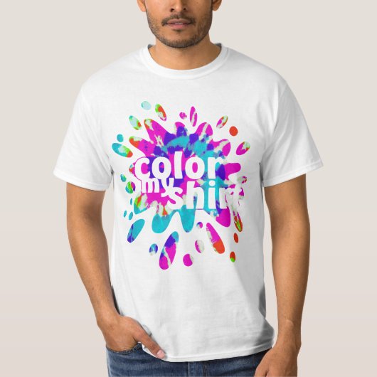 holiES - KLEUR MIJN SHIRT spatten (Voorkant)