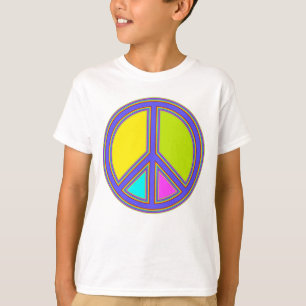 holiES - kleurrijk PEACE-teken + uw ideeën T-shirt