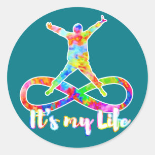 holiES - Lemniscate - Het is mijn Life Person Ronde Sticker