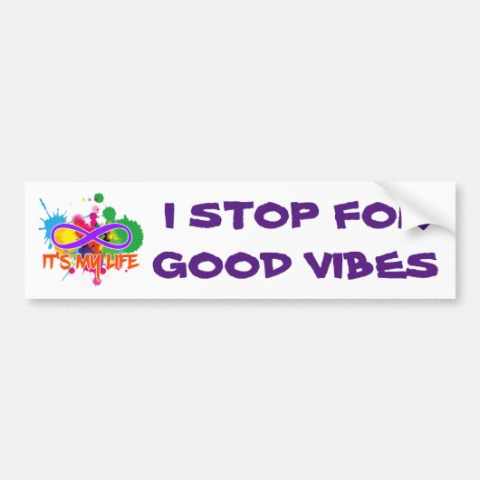 holiES - Lemniscate - Het is mijn Life Splashes Bumpersticker (Voorkant)