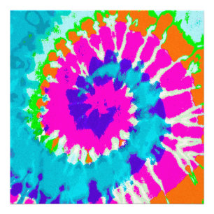 holiES - Power Spiral Batik Style Foto Afdruk