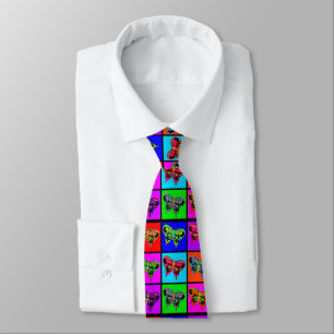 holiES - Psychedelic Butterflies Mosaic Stropdas