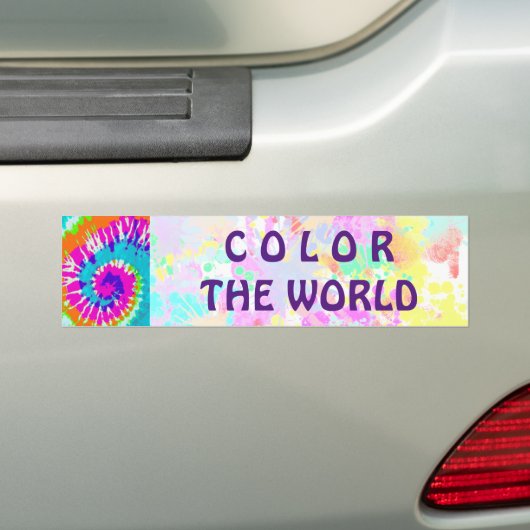 holiES - Spiral batik Style Bumpersticker (Op auto)