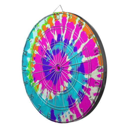 holiES - Spiral batik Style Dartbord (Voorkant Rechts)