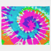 holiES - Spiral batik Style Fleece Deken (Voorkant (Horizontaal))
