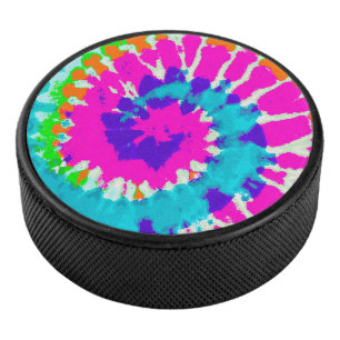 holiES - Spiral batik Style Hockey Puck