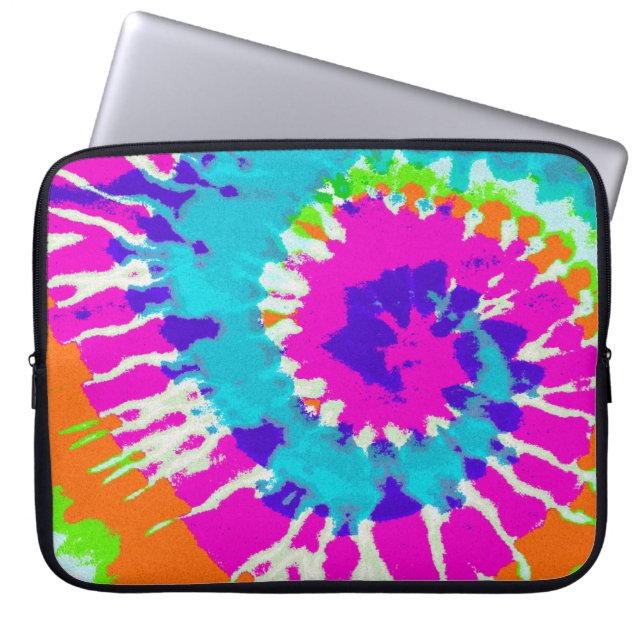 holiES - Spiral batik Style Laptop Sleeve (Voorkant)