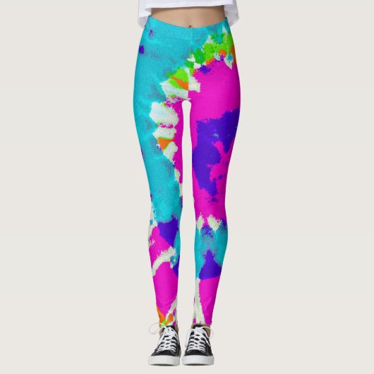 holiES - Spiral batik Style Leggings (Voorkant)