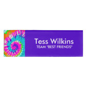 holiES - Spiral batik Style Naambadge (Voorkant)