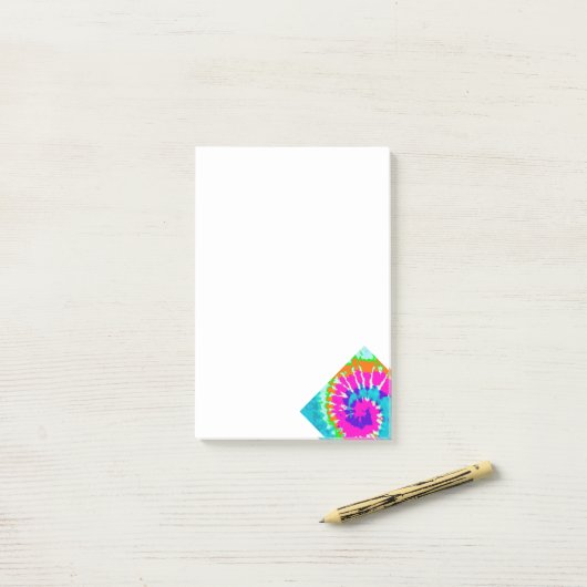 holiES - Spiral batik Style Post-it® Notes (Op bureau)