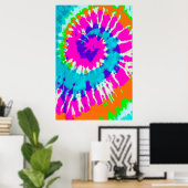 holiES - Spiral batik Style Poster (Thuiskantoor)