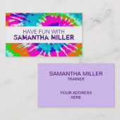 holiES - Spiral batik Style Visitekaartje (Voorkant / Achterkant)