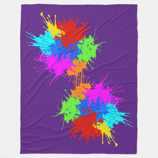 holiES - Splashes 2 + uw ideeën Fleece Deken (Voorkant)
