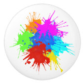 holiES - Splashes 2 + uw ideeën Keramische Knop (Voorkant)