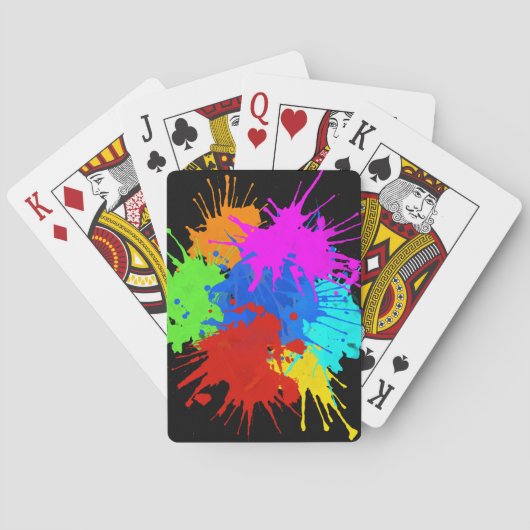 holiES - Splashes 2 + uw ideeën Pokerkaarten (Achterkant)