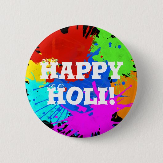holiES - Splashes 2 + uw ideeën Ronde Button 5,7 Cm (Voorkant)