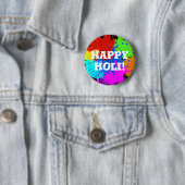 holiES - Splashes 2 + uw ideeën Ronde Button 5,7 Cm (In situ)